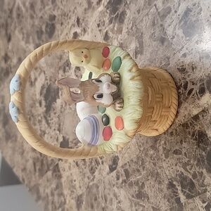 Porcelain Easter Basket Music Box MSR Imports BH